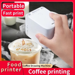 ใหม่ MBrush WIFI PrinCube เครื่องพิมพ์ฉลาก อิงค์เจ็ท แบบมือถือ ขนาดเล็ก พกพาง่าย กินได้ DIY เครื่องพิมพ์เค้กหมึกกินได้ เครื่องพิมพ์พกพาสี