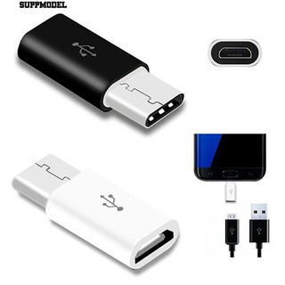 📱2Pcs Micro USB 2.0 5Pin หญิงกับ USB Type C 3.1 ตัวแปลงข้อมูลตัวแปลงข้อมูลชาย