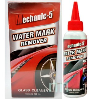 Mechanic-5 น้ำยาขัดคราบน้ำที่กระจก ( กล่องแดง )  เช็ดคราบบนกระจก เช็ดกระจกรถ Water mark