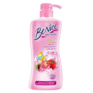 BeNice บีไนซ์ ครีมอาบน้ำ หัวปั๊มสีชมพู 450 มล.