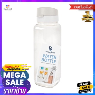 ขวดน้ำทรงเหลี่ยม JCJ PET 1.2 ลิตร ฝาเกลียวขาวPET WATER BOTTLE WITH SCREW LID JCJ 1.2L WHITE