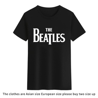 เสื้อยืดคอกลม พิมพ์ลาย The Beatles สีดํา สีขาว สําหรับผู้ชาย และผู้หญิง