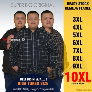 เสื้อเชิ้ตแขนยาว ผ้าสักหลาด ลายสก๊อต ขนาดใหญ่ 4XL 5XL 6XL 7XL 9XL 10XL LD 156 ซม. 164 ซม.