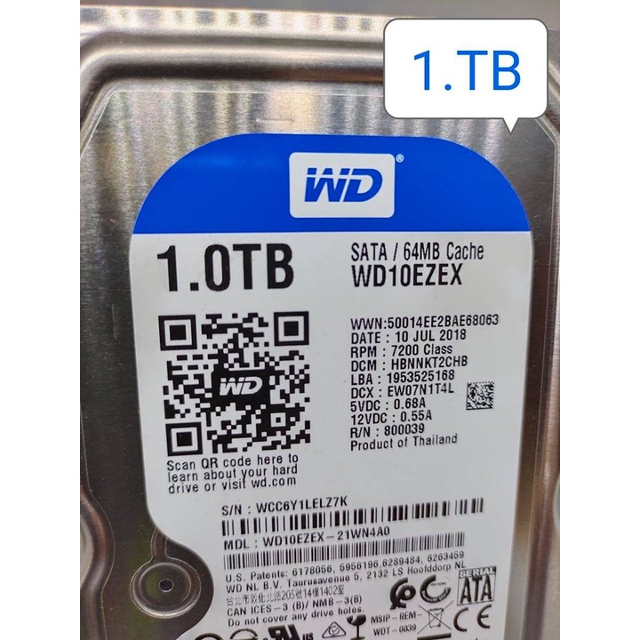 HDD 1.0TB ฮาร์ดดิสก์ พีซี 1000กิ๊ก(โปรเปิดร้านใหม่ส่งฟรี)