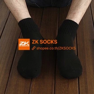 ถุงเท้าข้อกลาง ถุงเท้างานไทย คุณภาพดี พร้อมส่ง🧦 ดำ ขาว เทาZKSOCKS