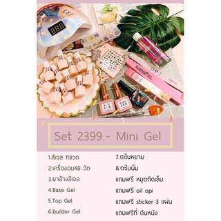 set สีเจลพร้อมเครื่องอบ