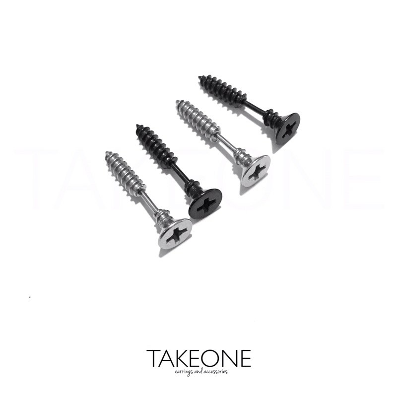 TAKEONE JEW | จิวนอตสแตนเลส ไม่ลอกไม่ดำ (ราคาต่อ 1 ชิ้น)