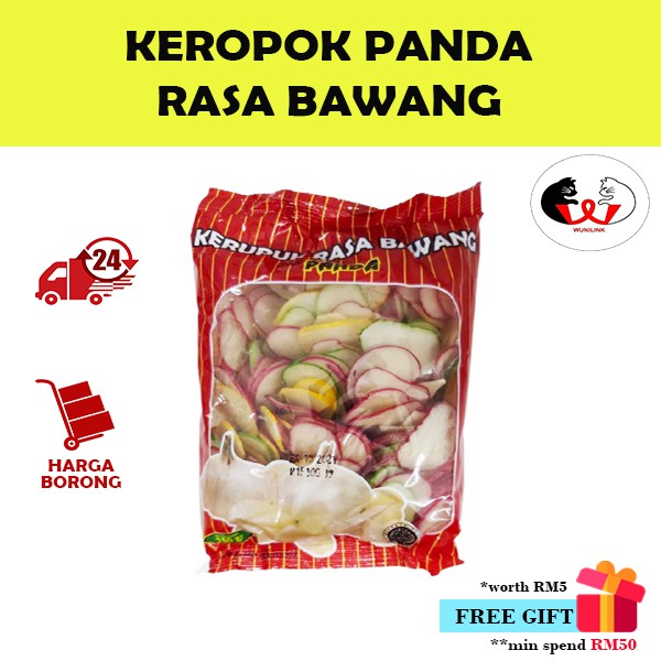 PANDA Keropok Rasa Bawang (250G) / Keropok Bawang Cap PANDA (250G) / Onion Cracker (250G)