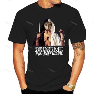 เสื้อผู้ชายเท่ - เสื้อยืดผู้ชายปี 2022 เสื้อเชิ้ตขยาย Bring Me The Horizon มีเสื้อยืดคอสีดําสีอ่อนเ