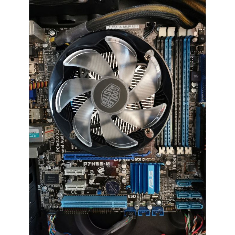 mainborad p7h55-m + cpu x3470​ + พัดลม​ cooler master