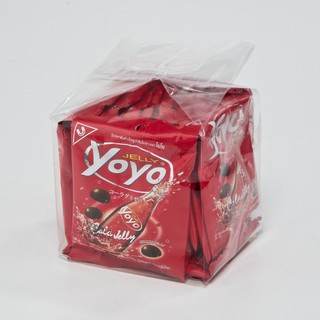 โยโย วุ้นเจลาติน กลิ่นโคลา ขนาด 20 กรัม แพ็ค 12 ชิ้น Yoyo gelatin gelatin flavor, size 20 grams, pack of 12 pieces