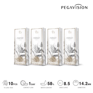 คอนแทคเลนส์สี รายวัน PEGAVISION รุ่น Kaori (set 4 กล่อง/ 40 เลนส์)