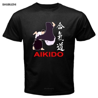 [100% Cotton] เสื้อยืด พิมพ์ลายศิลปะการต่อสู้ AIKIDO Steven Seagal สีดํา สไตล์ญี่ปุ่น แฟชั่นฮาราจูกุ สําหรับผู้ชาย