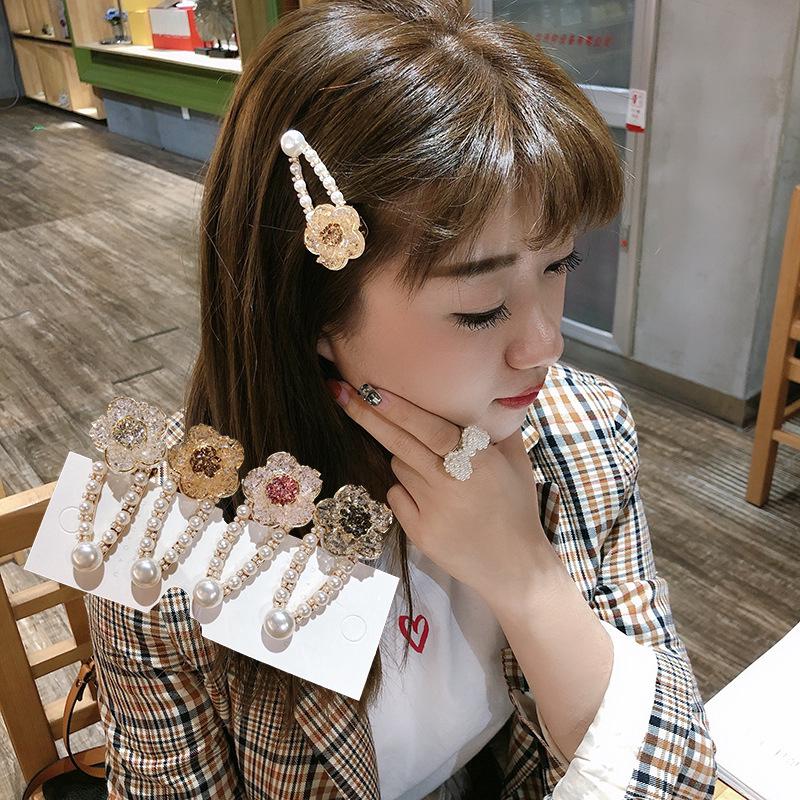 กิ๊บติดผมแฟชั่น  Korean Pearl Hairpin clips fashion hairpins accessories