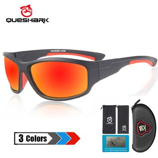 QUESHARK Polarized Sunglasses Men Cycling Eyewear Sports Glasses QE22