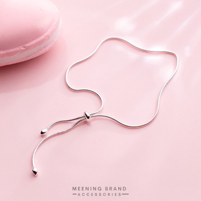 MeeningBrand สร้อยข้อมือเงิน MINIMAL 05 [01-0025]