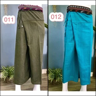 กางเกงสะดอ กางเกงเล ผ้าฝ้าย ขาก๊วย 4ส่วน ใส่สบาย ราคาถูก ทางร้านตัดเย็บเอง สำหรับหน้าร้อน สงกรานต์