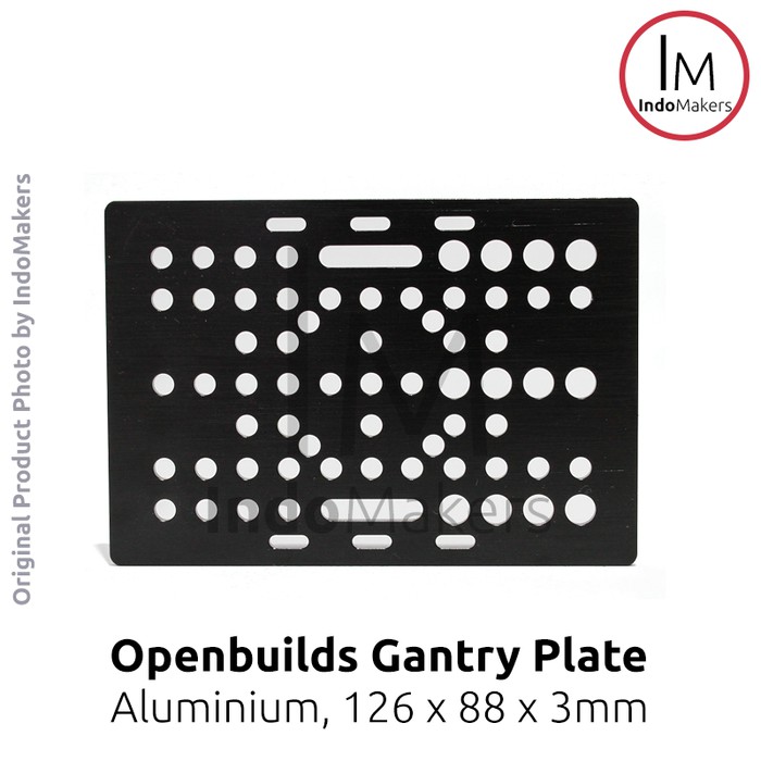 OpenBuds V-Slot Gantry แผ่นอลูมิเนียม 126 x 88 ความหนา 3 มม