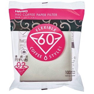 กระดาษกรองกาแฟ Hario - coffee paper filter กระดาษกรอง เบอร์ 02