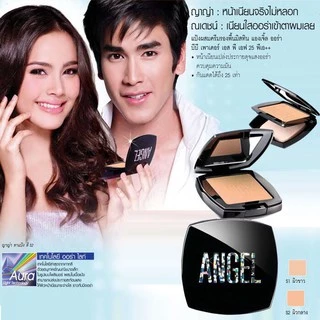 Mistine Angel Aura BB Powder SPF 25 PA++[10g.] แป้งพัฟมิสทีน แองเจิ้ล ออร่า บีบีผสมกันแดด