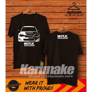 เสื้อยืดผ้าฝ้ายพิมพ์ลายแฟชั่น เสื้อยืด พิมพ์ลายรถยนต์ Subaru Impreza WRX