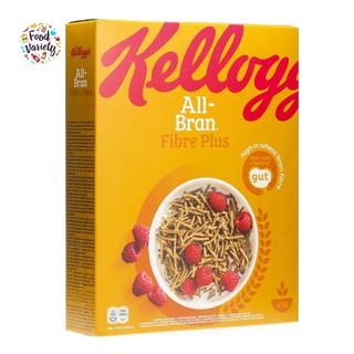 Kelloggs All-Bran Fibre Plus Breakfast Cereals 500g แคลล็อกส์ ออลแบรน ไฟเบอร์ พลัส ซีเรียลอาหารเช้า 500 กรัม