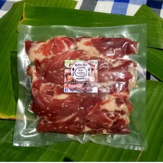 หมูแดดเดียว พุงกะพือ 400กรัม ติดมันนิดหน่อยอร่อยแน่ หอมหวน ชวนชิม