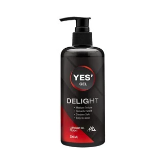(ส่งด่วน) YES' Delight Gel เจลหล่อลื่น Water-based ให้ความลื่นที่ยาวนาน กลิ่น Romantic Scent ปริมาณ 300ml