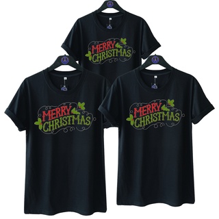 เสื้อยืดผ้าฝ้าย เสื้อยืด พิมพ์ลาย MERRY CHRISTMAS MERRY 1 A NATALAN สําหรับผู้ชาย และผู้หญิง