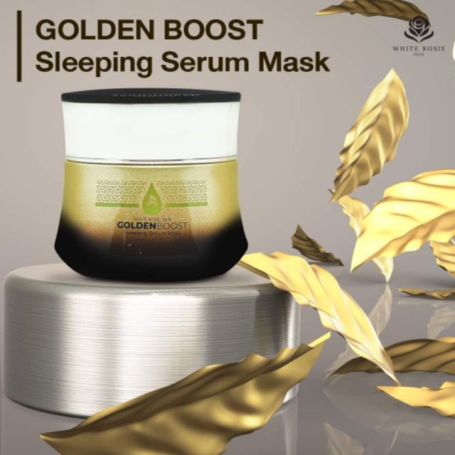 WHITE ROSIE SKIN GOLDEN BOOST Sleeping Serum Mask มาร์คหน้า