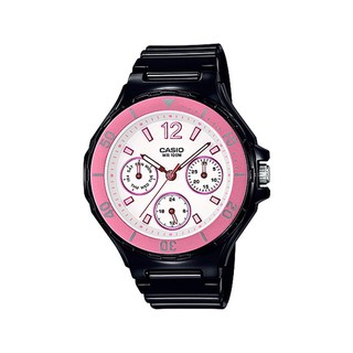 Casio Standard นาฬิกาข้อมือผู้หญิง สายเรซิ่น สีดำ รุ่น LRW-250H-1A3VDF