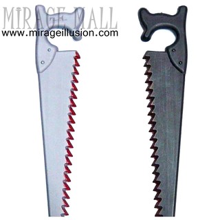 เลื่อยปลอม สีโลหะ Metal fake knife halloween