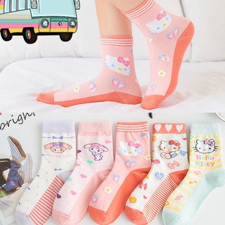 Cartoon Colorful Ankle Socks_ถุงเท้าข้อเท้าสีสันสดใส งานเกรด A