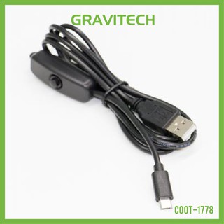 [Gravitechthai]In-Line Power Switch ON/OFF USB-A to USB Micro Cable