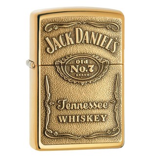 Zippo ไฟแช็กรุ่น 254BJD428 Jack Daniels Emblem ของแท้ รับประกันตลอดชีวิต นำเข้าและจำหน่ายโดยตัวแทนจำหน่าย