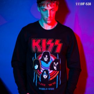 เสื้อแขนยาว เสื้อกันหนาว สเวตเตอร์ วงKISS สินค้าลิขสิทธิ์แท้100%