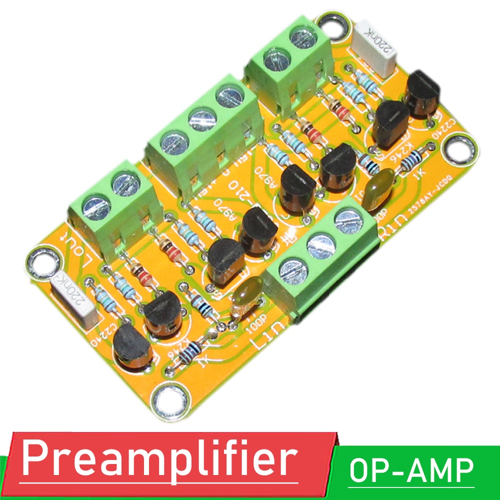 JFET อินพุต Cascoded Buffer Preamp Board OP-AMP Preamplifier ใช้โตชิบา 2SK246/2SJ103, C2240/A970 สํา