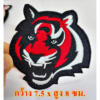 IRON-ON PATCHES อาร์มตัวรีดติดเสื้อ * ลายหน้าเสือ * ตกแต่งเสื้อผ้า หมวก กระเป๋า แจ๊คเก็ตยีนส์