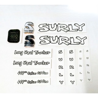 สติกเกอร์ Surly LHT ชุดรูปลอก Trrit Headbands สีดำ/ สีขาว