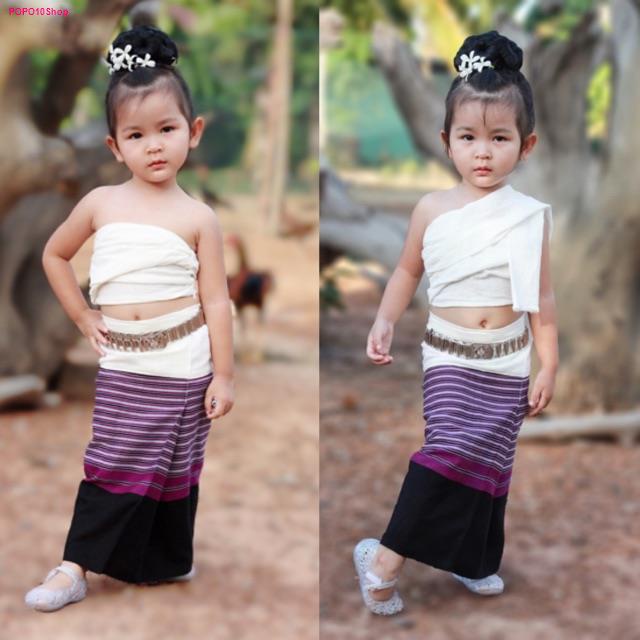 เสื้อผ้าเด็กผู้หญิง รวมชุดไทยสาวล้านนา ราคาถูก