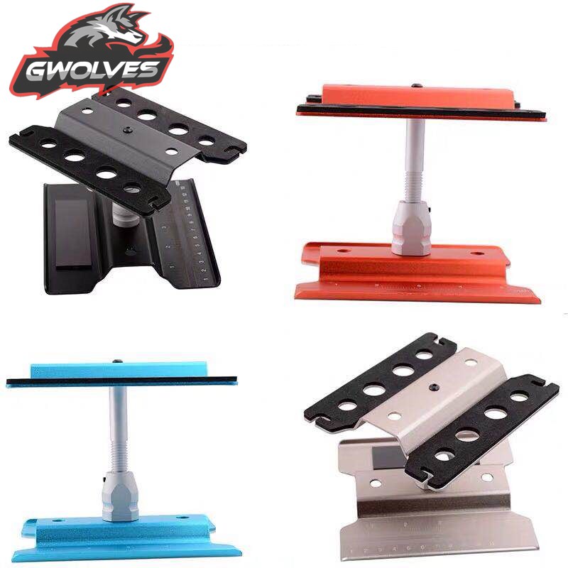 [เพิ่มความสูงหนา] รุ่น RC เฉพาะอลูมิเนียมพิเศษปรับสูงรถเข็นวงเล็บจอแสดงผล Anti-Slip คู่ความสูง 360 องศาหมุน 1/10 1/8 Drift Tension Big Foot RV O