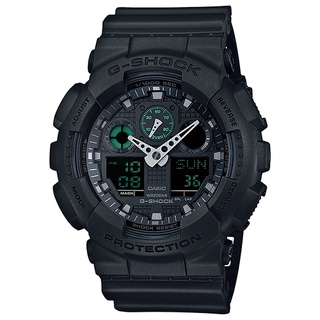 Casio G-Shock นาฬิกาข้อมือผู้ชาย สีดำ สายเรซิ่น รุ่น GA-100MB-1A จากร้าน henghengwatch