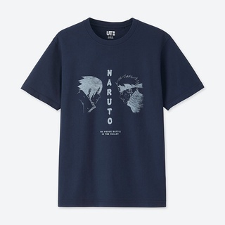 Uniqlo เสื้อยืดแขนสั้นผ้าฝ้ายแท้พิมพ์ลายการ์ตูนญี่ปุ่น MANGA 10