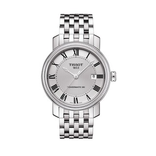 Tissot Bridgeport Powermatic 80 ทิสโซต์ บริดจ์พอร์ต สีเงิน เงิน T0974071103300 นาฬิกาผู้ชาย