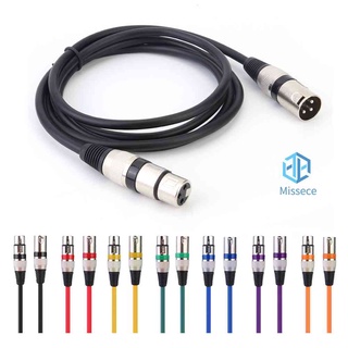 สายเคเบิ้ลเชื่อมต่อ DMX Stage DJ XLR 3Pin Male to Female 5.9 ฟุต หลากสี