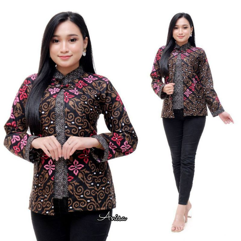 Kemeja Tey-17 Womens Batik ASJ SA HRB026 kelongo เสื้อ tosca แขนสั้น ล่าสุดเสื้อแขนยาวผู้หญิง Batik เสื้อ