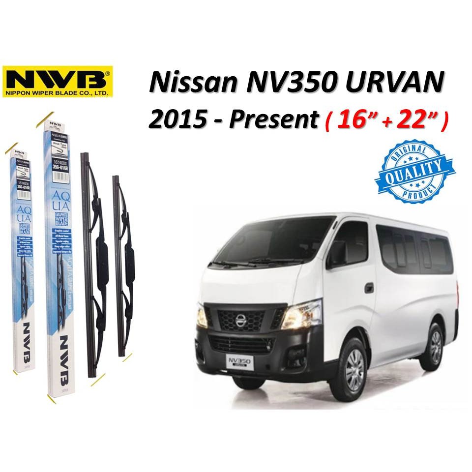 NWB Aqua Graphite Wiper สําหรับ Nissan NV350 URVAN ( 2015 - ปัจจุบัน )