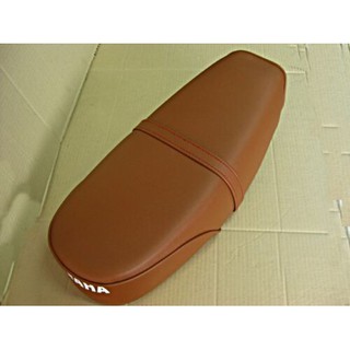 YAMAHA YG5 "BROWN" with "RED" STITCH COMPLETE SEAT // เบาะมอเตอร์ไซค์ สีน้ำตาล สินค้าคุณภาพดี