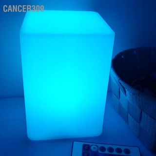 Cancer309 โคมไฟกลางคืน Led Rgbw ทรงสี่เหลี่ยม 4 โหมด 16 สี พร้อมรีโมตคอนโทรล สําหรับห้องนั่งเล่น