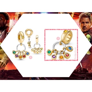 pandora silver dangle charm Marvel x pandora infinity stone